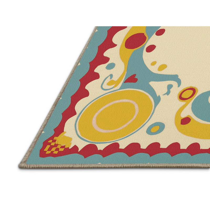 Spirited Spin Rug, Square 3'