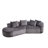 Chumenti Boneless Modern Oversized Sectional Sofa-108844350-108844352