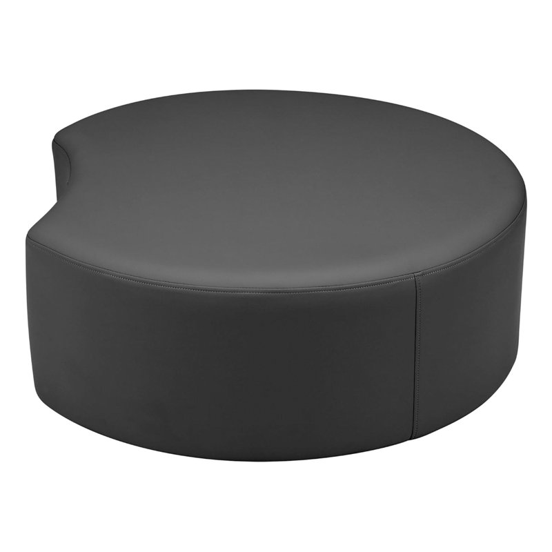Repose-pieds rembourré Pro Series de 12 po de hauteur, Noir