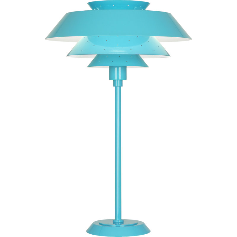 Lampe de table 26,5 po Pierce, Bleu crème