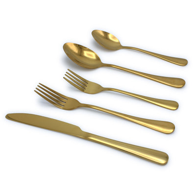 Luly Reflective 60-Piece Coloured Stainless Steel Flatware Set