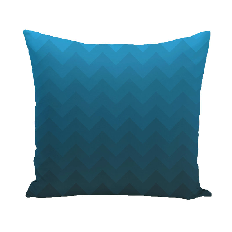 Stripe A Balance Chevron Reversible Throw Pillow, 26" x 26", Teal