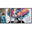 Love Is Color Triptych Graffiti & Street Art City Scenic Urban Multicolor 3 pièces-92414401-92414400
