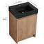 Meuble-lavabo autoportant simple 24 po avec plateau en résine et tablette Khamille-1852324506