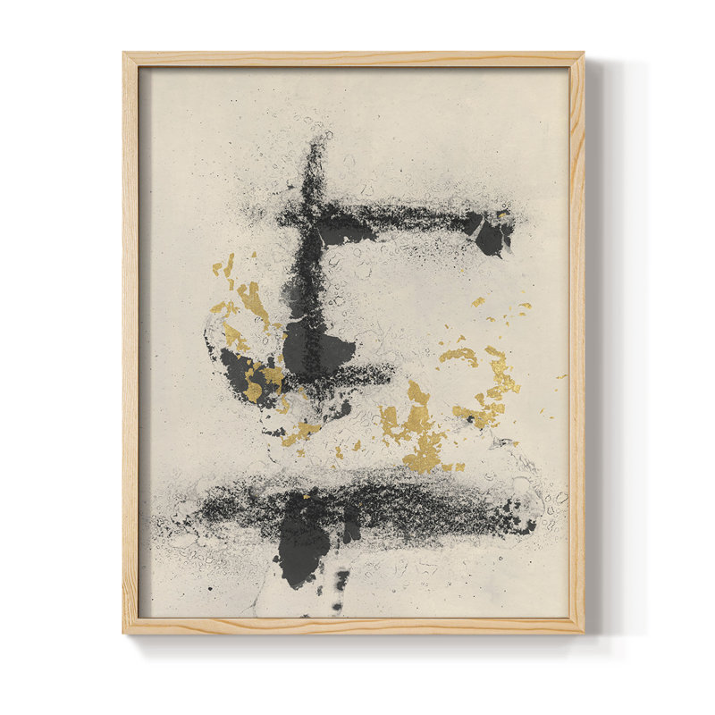 Charcoal Remnants II, reproduction encadrée - bois massif, H 15 po x l 12 po