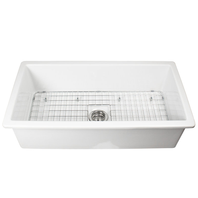 Évier de cuisine en argile réfractaire à double montage 37 pouces Nantucket Sinks