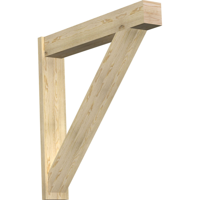 Pavé traditionnel traditionnel, P 48 po x H 48 po, Sapin Douglas de 8 po (sciage brut)