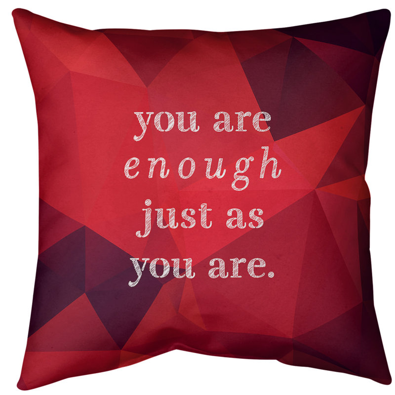 Coussin de sol en pierre précieuse you are so, 40 po x 40 po, Rubis