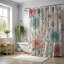 Dalanyn Bohemian Blossoms - Rideau de douche standard 1 pièce-744553553