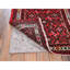 Tapis de couloir oriental rouge 2 pi 5 po x 6 pi 5 po Hussainabad rouge avec motif intégral, noué à la main, à poils longs, en laine douce et brillante