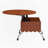 27.6" Round Lift-Top Coffee Table with Wheels