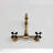 Kingston Brass Duchess Double-Handle 2-Hole Wall-Mount Bridge Kitchen Faucet-93676219