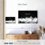 Impression sur toile Dallas Skyline BW-1054033222
