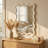 Modern Wavy Solid Wood Framed Wall Mirror for Bedroom, Entryway and Vanity-965324165-965324162