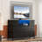 Shenica 9 - Drawer Fabric Dresser with LED Lights and Power Outlets, Tall Storage Chest with Metal Frame and Wood Top, TV Stand & Entertainment Center for Bedroom, Living Room, or Closet, Fits TVs up to 55"-725727996