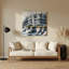 Art mural gris en métal Coastal-1684138293
