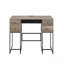 Bureau rustique en chêne et finition noire avec port USB