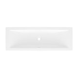 Rossendale 107 Rectangular 41-7/8" Undermount or Drop-in Lavatory Sink in Volcanic Limestone with Internal Overflow