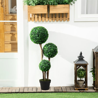 Artificial For Decor: 3 , Dark , , 35.5 Plant Living Room , Lifelike Look,