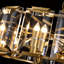 Lustre tambour en cristal 10 lumières à intensité variable moderne