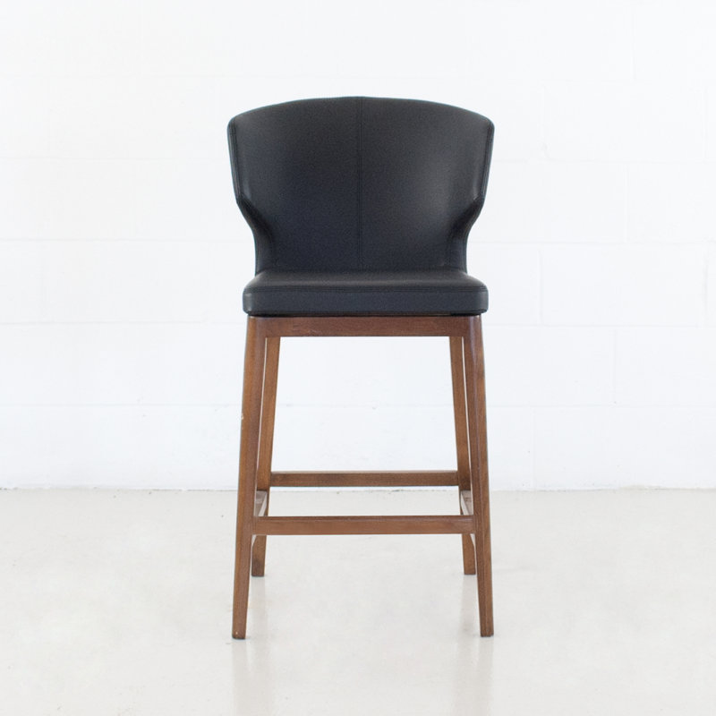 Tabouret de bar et de comptoir Aislinn, Noir, Tabouret de comptoir (siège d'une hauteur de 26 p