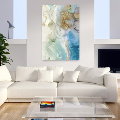 Emerald Pool I, art abstrait océanique éthéré
