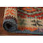 Tapis oriental en laine orange Kilim 9 x 11