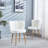 Defreitas Dining Chair with Iron Legs and Cushions-1591200762