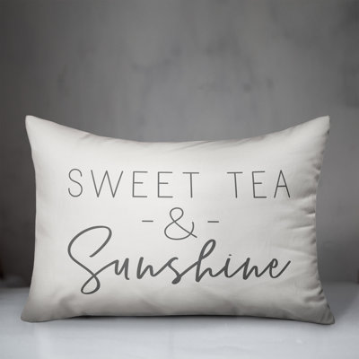 Textual Outdoor Throw Pillow