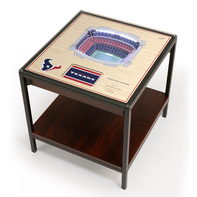 Husik NFL 25-Layer StadiumViews Lighted End Table, Houston Texans