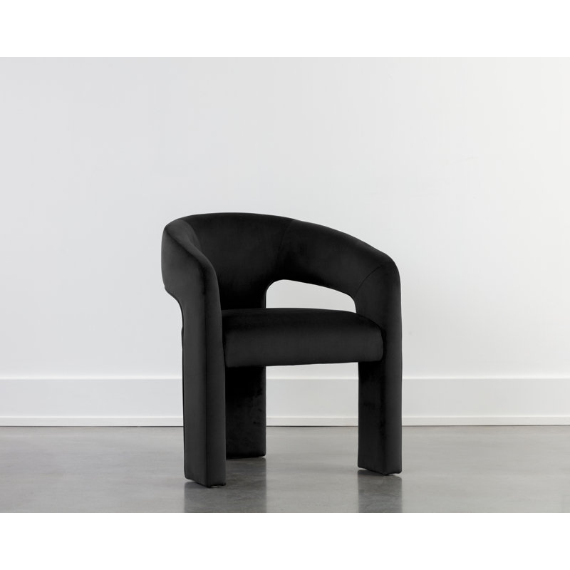 Isidore Upholstered Dining Chair, Abbington Black