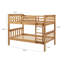 Lit superposé simple en bois massif Swifton par Harriet Bee-2132067912