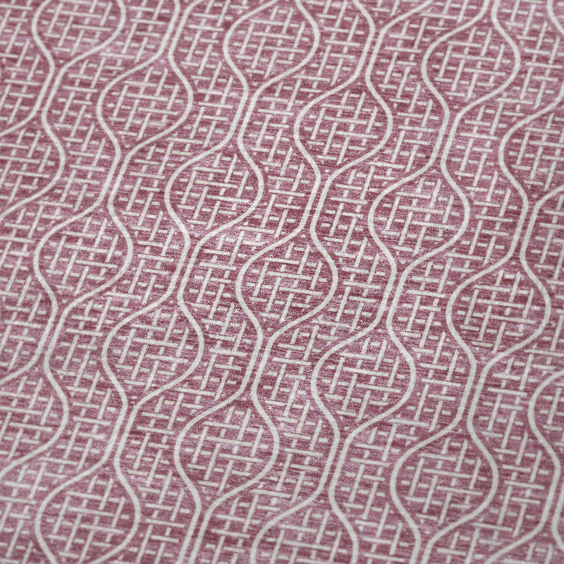 Jeté à rayures Addison Sherpa ASB889, Rosé