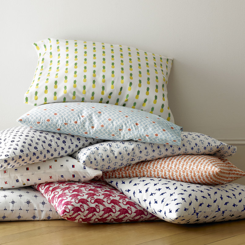 Ensemble de draps 100% coton 200 fils Poppy & Fritz, Ensemble de draps pour lit simple + drap-housse + 