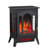 16.5"W 3D Infrared Portable Electric Fireplace Stove,1000W/1500W,Freestanding Stove Heater