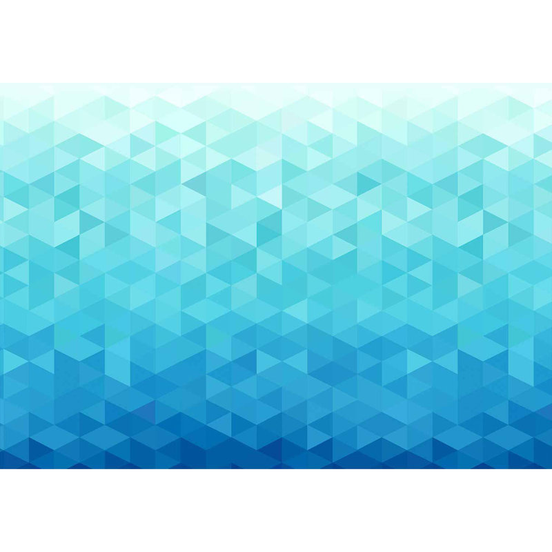 Peel & Stick Abstract Wall Mural - Azure Pixel, 27" L x 38" W