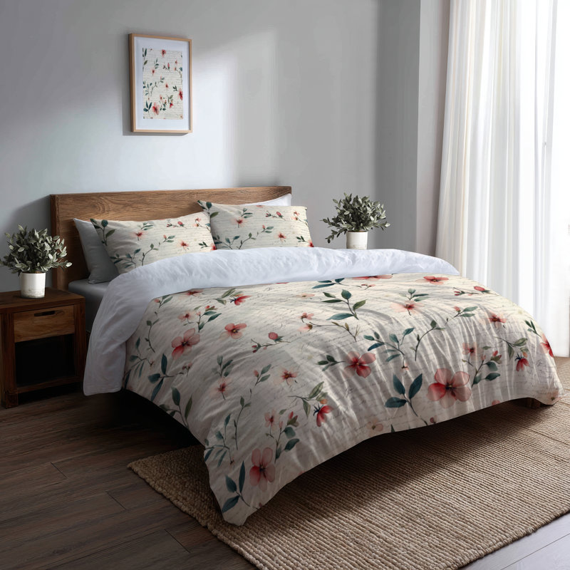 Ensemble de literie 3 pièces French Country, Housse de couette très grand et 2 très grandes t