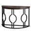 Console demi-lune pour le vestibule, canapé industriel demi-cercle