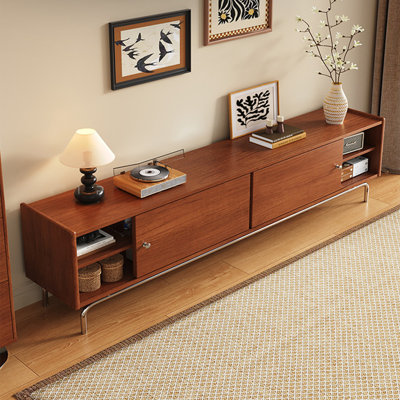 Retro-style minimalist storage cabinet TV stand