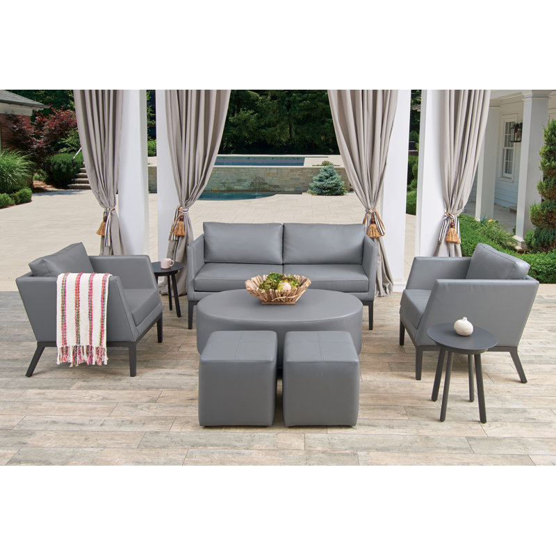 Salino Outdoor Oval Coffee Table