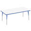 Table rectangulaire d'activités effaçables à sec avec pieds réglables-765072744-791962598-791962596