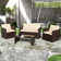 4 Pieces Sofa And Table Set With Cushion