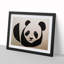 An Abstract Panda - Single Picture Frame Print-1283888576-1283888579