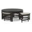 Raffles Rattan Cocktail Table with Benches-71441857-71441903