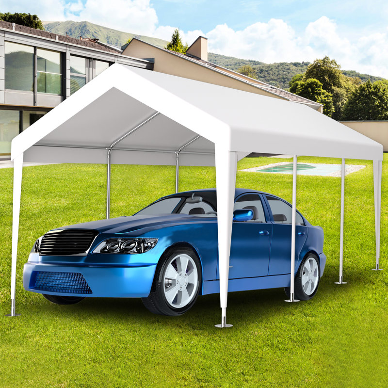 Abri d'auto 12X20ft, Blanc