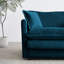 Comfy 4 places en bleu - tissu chenille et éponge de qualité