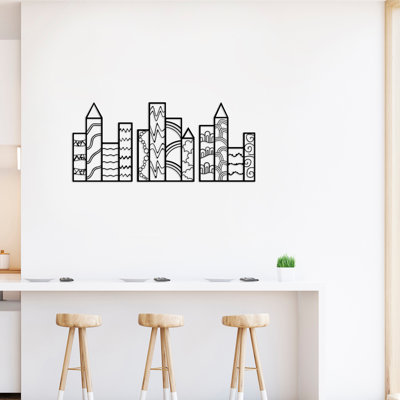 Ensemble de 3 pièces de décoration murale en métal