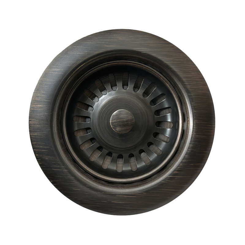 Crépine Whitehaus de 3 1/2 po pour éviers standard et profond, Bronze acajou