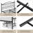 Vintage Circular Headboard Metal Bed Frame, Heavy-Duty Iron Platform Bed with Footboard, No Box Spring Needed, Noise-Free-1705649651