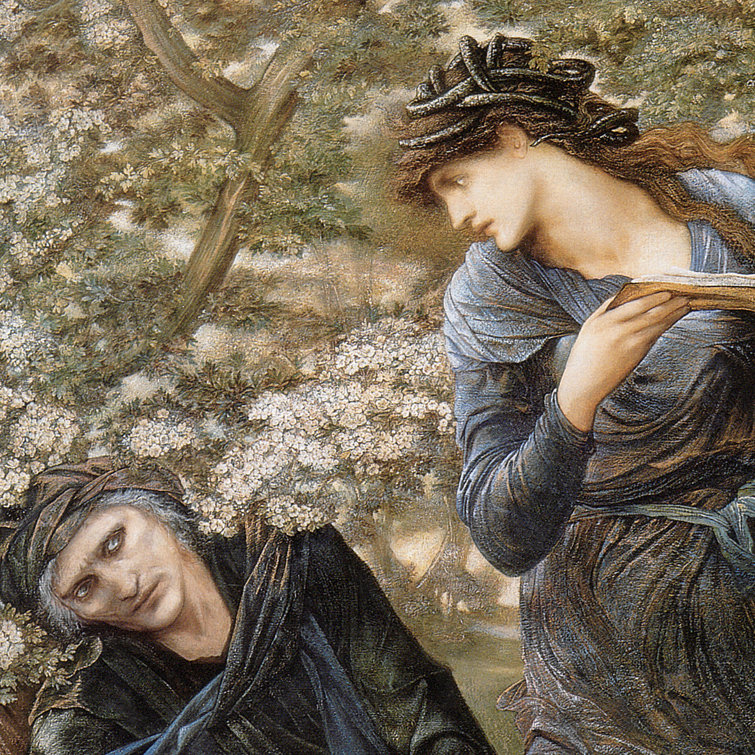 The Beguilin of Merlin (1874) - Edward Burne-Jones - A estética mística nas obras Pré-Rafaelitas
